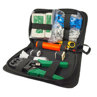 Kit d'Outils Réseau Ethernet: Pince à Sertir de Réparation, Jeu de Connecteurs Modulaires Cat5e Cat6 8P 6P RJ45 RJ11 RJ12, Testeur de Câbles LAN