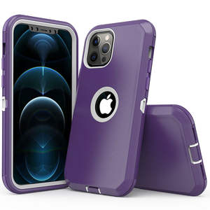 Funda Protectora Híbrida para iPhone 12 Pro Max con Clip para Cinturón de 360 Grados y Protector de Pantalla Integrado - Product Image 4
