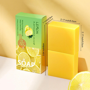Jabón Artesanal de Ácido Kójico y Limón con Vitamina C, <span class=keywords><strong>Exfoliante</strong></span> Facial y <span class=keywords><strong>Corporal</strong></span> Antiacné, Blanqueador con Cúrcuma para una Limpieza Eficaz de la Piel - Product Image 5