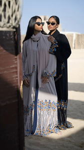 Robe maxi moderne brodée LEDUO, nouveau style, avec hijab abaya, robe musulmane pour femmes - Product Image 3
