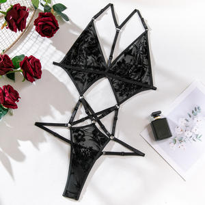 Vente en gros de lingerie, comment vendre de la lingerie, logo personnalisé, lingerie <span class=keywords><strong>sexy</strong></span> noire de haute qualité pour femmes, photos de lingerie - Product Image 4