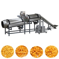 Ligne de Production Alimentaire pour Snacks Frits Bugles Chips à Granulés 2D 3D Semi-finis, Extrudeuse 400 kg/h