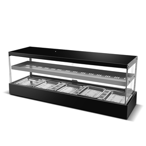 Vitrina de calentamiento de alimentos eléctrica de vidrio comercial Vitrina de calentamiento de pastel de <span class=keywords><strong>pizza</strong></span> de comida caliente - Product Image 1