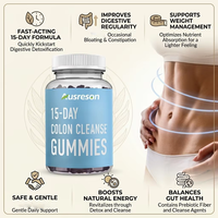 Ausreson OEM – Gummies Super Détox Nettoyantes pour le Côlon en 15 Jours – Complément Alimentaire pour la Santé Digestive et le Soutien Intestinal pour Adultes