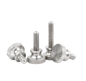Round Knurled SteelScrews Stainless Steel Knurled Head Thumb <b>Screws</b> Precision Machined Custom Fasteners for Industrial Equipment - Product Image 2