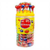 108-pack gemengde fruitlollies boeket zoete snoepjes kinderdag cadeau 400g 730 dagen houdbaar gemaakt in China