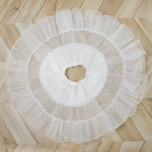 <span class=keywords><strong>Jupon</strong></span> en organza blanc <span class=keywords><strong>vintage</strong></span> pour femme, 60 cm, 100 % polyester, jupe bouffante, <span class=keywords><strong>robe</strong></span> de mariée, fête, Halloween, marque OEM - Product Image 2