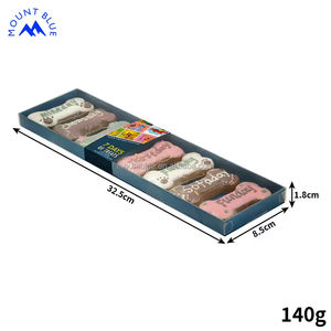 Farklı Popüler Aromalar Lüks Kutular 140g Bisküvi Galleta Biscoito Keks Kurabiye Köpek Özelleştirilmiş Köpek Bisküvileri Kemik Şeklinde - Product Image 3