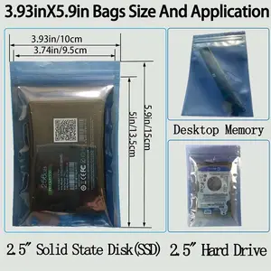 Ziplock Bag Packaging Small Waterproof Storage Custom Logo Packaging Bag/ Antistatic Ziplock Plastic Seal Bag Packaging