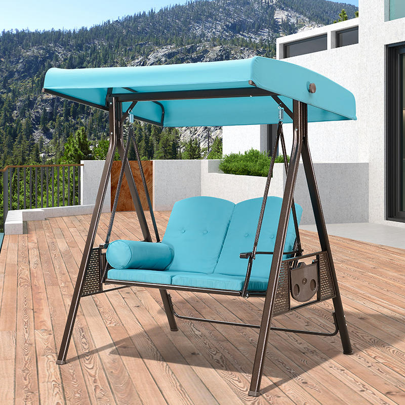 Blue 2-seat swing