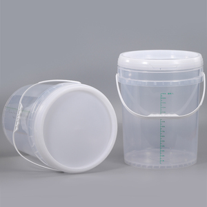 Nhà máy nóng bán rỗng chất tẩy rửa lưu trữ 20L Xô Nhựa container với quy mô Cai Trị xử lý có nắp đậy thực phẩm lớp 5 gallon xô - Product Image 4