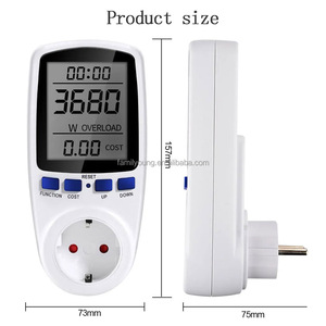 Digital LCD misuratore di energia wattmetro dispositivo di monitoraggio wattaggio elettricità Kwh analizzatore di misurazione della potenza US/FR/<span class=keywords><strong>EU</strong></span>/UK/BR Plug - Product Image 4