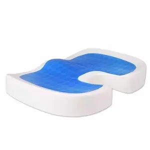Almohada de gel de silicona Cojín cómodo Cojín de asiento fresco de espuma viscoelástica de gel