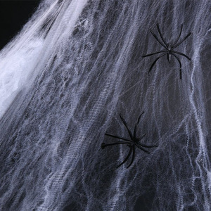 Telaraña <span class=keywords><strong>Artificial</strong></span> <span class=keywords><strong>para</strong></span> Decoración <span class=keywords><strong>de</strong></span> Halloween, Accesorios <span class=keywords><strong>para</strong></span> Fiestas <span class=keywords><strong>de</strong></span> Terror, Telaraña Elástica Blanca - Product Image 6