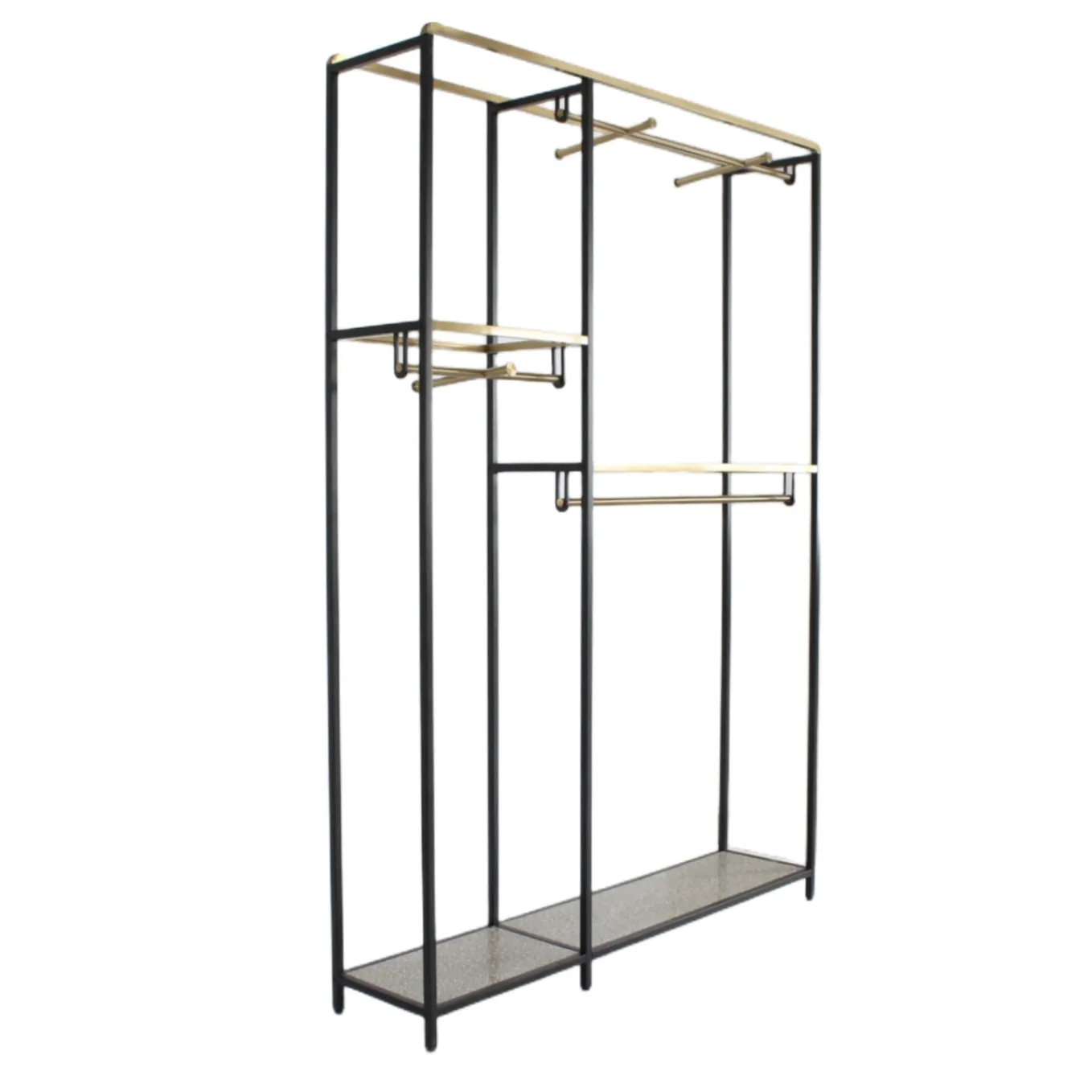 Metal Display Rack Display Stand Stainless Steel Iron Retail Detachable Spray Painting Gold Display Stand