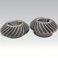 Engrenage conique hélicoïdal forgé usiné CNC, personnalisable multi-matériaux, haute résistance, pour engrenages de couronne et pignons de machines de construction