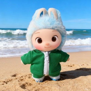 En gros, poupée en peluche de haute qualité, jouet de bricolage, 17 cm, ensemble de vêtements, sweat-shirt, accessoires, personnalisable, unisexe - Product Image 2