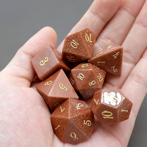 High Quality Versatile Red Sandstone Engraved <strong>Dice</strong> Set for <strong>Decision</strong>-<strong>making</strong> Tool Board Game Role-playing Games RPG Dices - Product Image 3