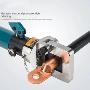 Outil de sertissage de câbles hydraulique manuel de 20 tonnes, outil de sertissage de câbles, de tuyaux et de cosses de 16 <span class=keywords><strong>à</strong></span> 400 mm², matrices, sertisseur en acier avec pompe, outils hydrauliques - Product Image 2