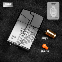 Jouet promotionnel anti-stress en forme de briquet pliable, pistolet à balles souples à éjection de douilles, jouet pour adulte