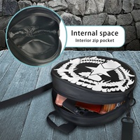 Sac à main rond en PU Saipan Splash personnalisé de qualité supérieure avec bandoulière réglable pour les vacances, les sorties et les cadeaux du Nouvel An