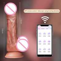 Neues Upgrade Mobile App Control Rotierende Heiz funktion Teleskop stimulus Starke Vibration G-Punkt Vibrierender realistischer Dildo