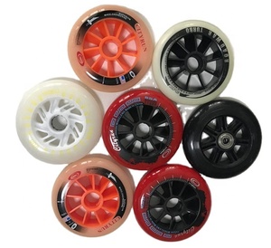 YSMLE Vente en Gros Roues de Roller Intérieures Extérieures de Haute Qualité 110MM en PU <span class=keywords><strong>pour</strong></span> Patins en Ligne - Product Image 1