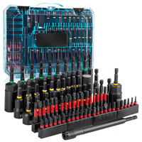 Jeu de tournevis à douilles magnétiques GTYTOOLS de 80 pièces, outils à main avec embout hexagonal de 1/4 ", acier au chrome-vanadium, métrique et SAE, boîte en plastique