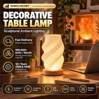 Nouveautés : Lampe de table LED avec base en bois USB, 5V, 3 couleurs, variateur d'intensité, commande par cordon, pour chambre, salon, bureau, maison, bureau à domicile