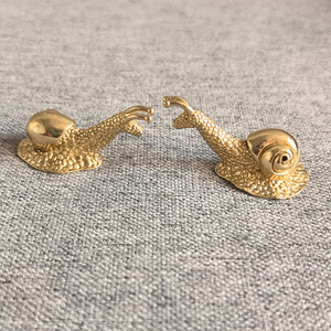Gold <strong>Antique</strong> Brass Snail <strong>Drawer</strong> <strong>Knobs</strong> Pulls Cabinet Door Home Decorations Jewelry Box Decorative Handle - Product Image 6