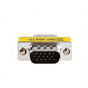 Mini adaptateur de connecteur VGA DB15 Pin HD mâle-mâle pour changer le genre du signal - Product Image 2