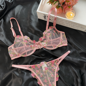 US-Lagerbestand Spitzen-Dessous in Rosa Sexy Lingerie von Dessous-Anbietern Unterwäsche für Frauen Dessous-Set Sexy Unterwäsche für Damen - Product Image 6