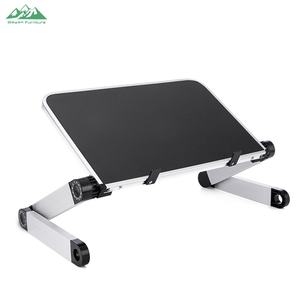 เวยอนโต๊ะวางแล็ปท็อปแบบพับได้ ปรับความสูงได้ ทำจากอลูมิเนียมอัลลอยด์ พกพาสะดวก ใช้ได้ทั้งที่บ้านและที่ทำงาน โต๊ะทำงาน โต๊ะอ่านหนังสือ - Product Image 1