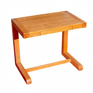 Modern Simple C-Shaped Durable Eco-Friendly <b>Computer</b> <b>Desk</b> <b>Home</b> Office Study Table Curved Solid Wood Writing <b>Desk</b> with Drawer - Product Image 1