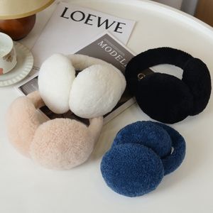 Tinta unita in morbido peluche orecchio caldo paraorecchie invernali per donna uomo moda esterno copri <span class=keywords><strong>orecchie</strong></span> in pelliccia di <span class=keywords><strong>agnello</strong></span> cuffie auricolari - Product Image 2