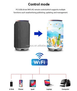 Pantalla LED Flexible de Tamaño OEM con Forma de Lata Creativa, Pantalla de Video Curva a Todo Color, Señalización Digital, Herramienta Promocional para Eventos, Comercio Minorista - Product Image 4