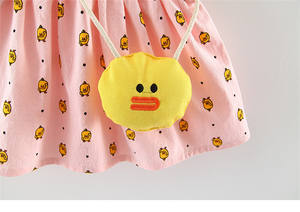 Robes de fête pour filles, style européen, nouvelle mode, motifs de canards de dessins animés, robes une pièce pour enfants - Product Image 6