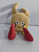 Jouet manuel pour chien et chat, modèle bébé gaufre, avec son mignon et herbe à chat - Jeu interactif, résistant aux morsures, pour le nettoyage dentaire et contre l'ennui