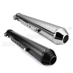 Universal <b>Motorcycle</b> <b>Exhaust</b> Pipe Cafe Racer Modified Tail <b>Exhaust</b> <b>System</b> with Sliding Bracket Matte for Honda/Yamaha/Suzuki - Product Image 2