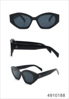 Lunettes de soleil de luxe pour femmes, nouvelle collection 2024, avec logo personnalisé, qualité supérieure, design tendance, protection UV, forme hexagonale