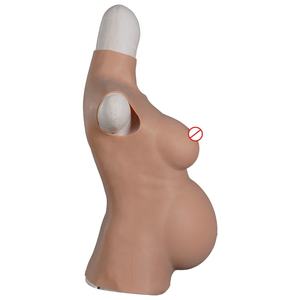 Factory Realistic Artificial False Pregnancy Belly Pregnancy <strong>Baby</strong> Bump Pregnant Belly for Crossdresser Cosply Props Halloween - Product Image 4