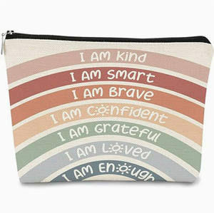 Trousse de survie pour professeur <span class=keywords><strong>en</strong></span> lin tendance, petite trousse de maquillage à fermeture éclair, étui cosmétique pour cadeau d'appréciation, de remise de diplôme ou d'anniversaire - Product Image 4
