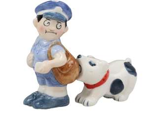 Juego de figurillas magnéticas de 3,5 pulgadas para cocina, Set de platos y saleros de cerámica con diseño de ladrón de correo, perro Tramp, salero y pimienta, con mostrador y comedor - Product Image 1