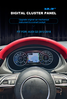 Layar LCD Speedometer 1920*720p untuk Audi Q3 2012-2018, Panel Instrumen Digital dengan Apple Carplay dan Android Auto