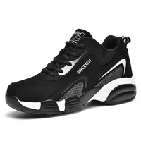 Nouvelles chaussures de marche décontractées pour hommes, en PU respirant, à lacets, semelle en tendon de bœuf résistante aux chocs, pour les voyages et le travail.