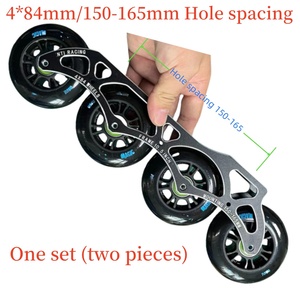 Patin en Ligne Vir Professionnel Cadre Léger Alliage d'Aluminium CNC <span class=keywords><strong>avec</strong></span> Roues en PU pour Slalom et Course de Vitesse - Product Image 6