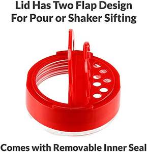 Frasco Redondo de Plástico PET de 1000 ml para Especias, Libre de BPA, Apto para Alimentos, Botella para Condimentos, Envase para Especias en Polvo, Agitador de Pimienta - Product Image 3