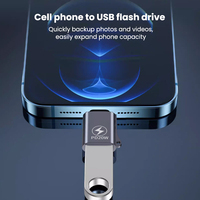 Adaptateur OTG pour iPhone IOS vers USB 3.0 Adaptateur de charge rapide 8 broches mâle vers USB femelle pour disque U iPhone 8 7 ipad Tablet