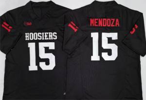 Toptan Indiana Hoosiers Futbol Formaları 15 # Mendoza En Kaliteli Dikişli VP Sınırlı Sayıda Futbol Maçı Forması - Product Image 4