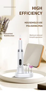 Lime à ongles électrique sans fil portable rechargeable, kit de lime à ongles professionnel pour manucure et pédicure - Product Image 6